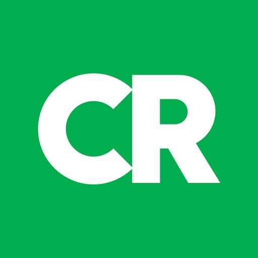 White 'Consumer Reports' initialled logo on a green background