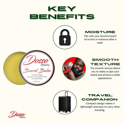 Dosso Beauty Beard Balm Key Benefits