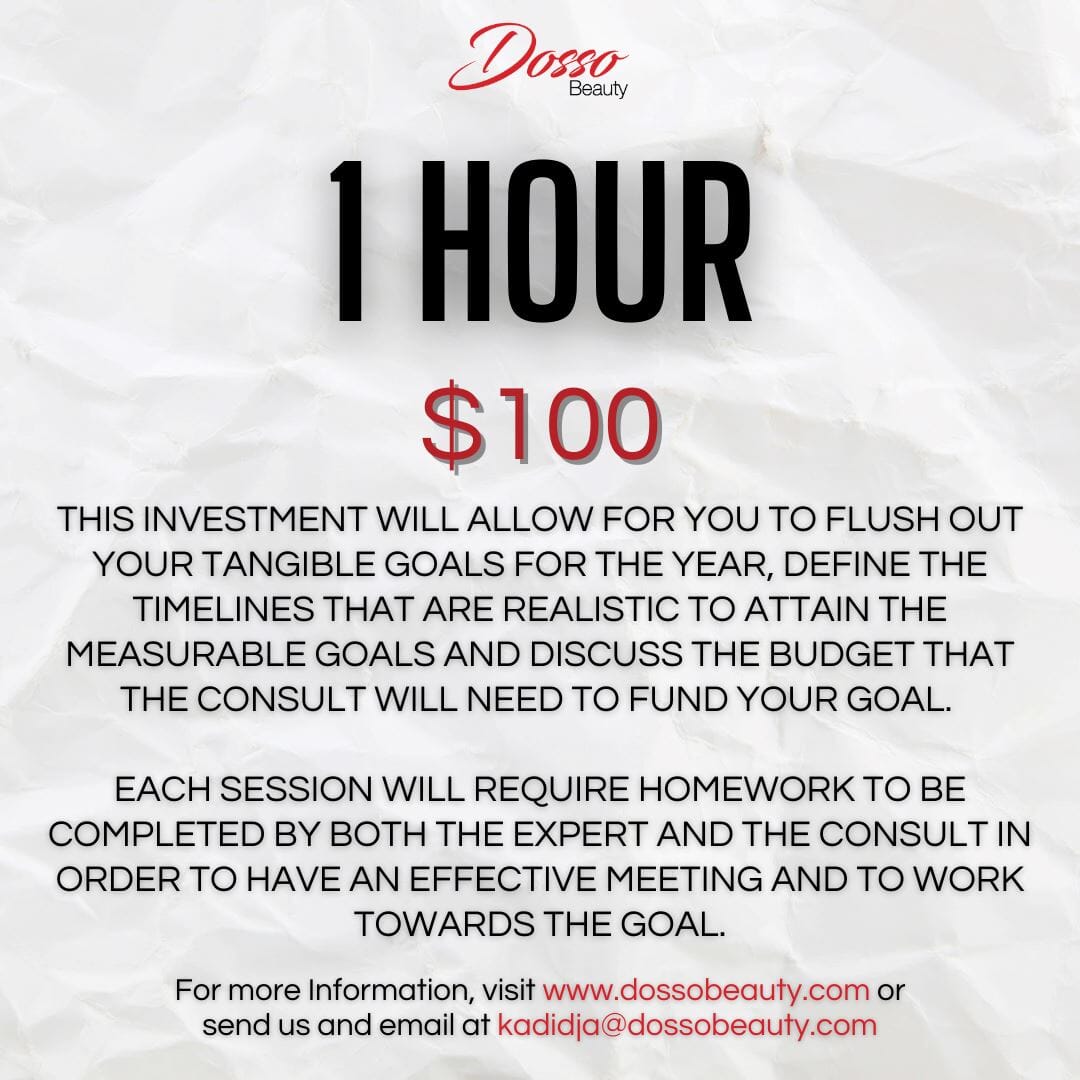Beauty Business Consultation Consulting Services DossoBeauty 1 Hour 
