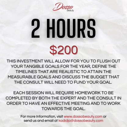 Beauty Business Consultation Consulting Services DossoBeauty 2 Hours 