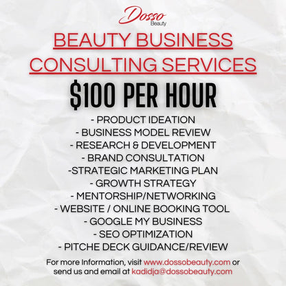 Beauty Business Consultation Consulting Services DossoBeauty 