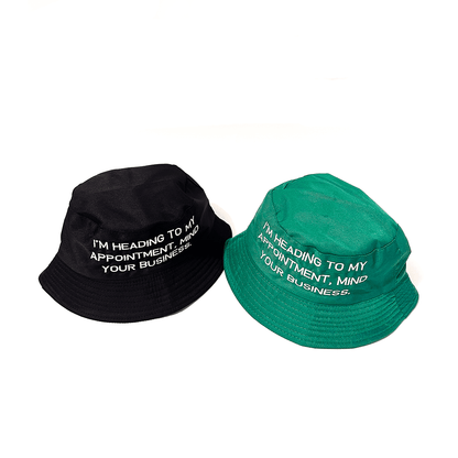 Black and Green Bucket Hat - My Appointment