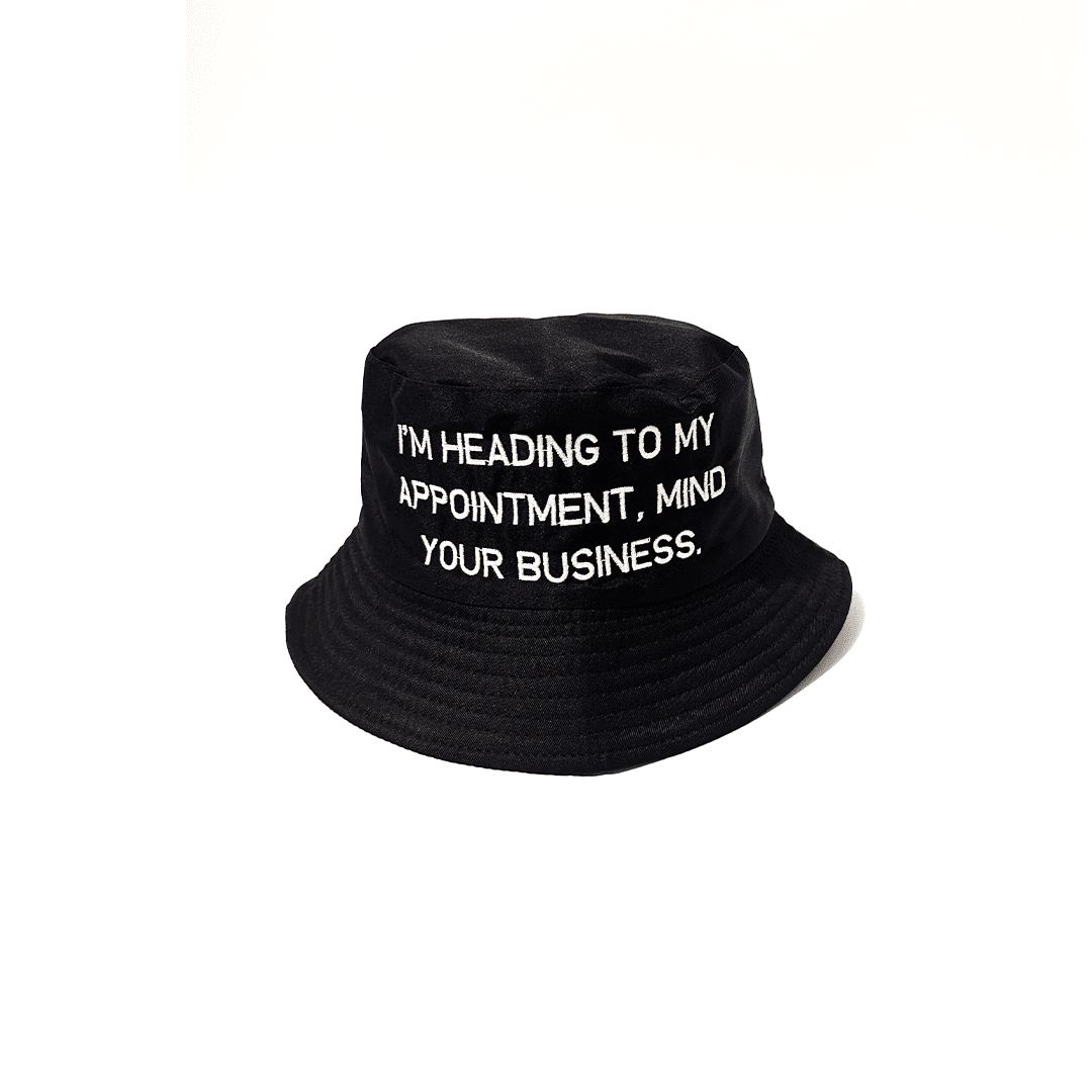 Black Bucket Hat - My Appointment