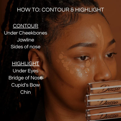 Creamy Concealer Highlight/Contour Guide