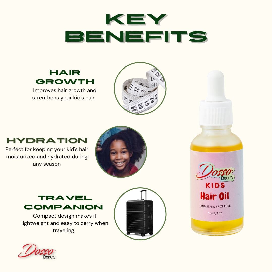 Dosso Beauty Kids Hair Oil Key Benefits
