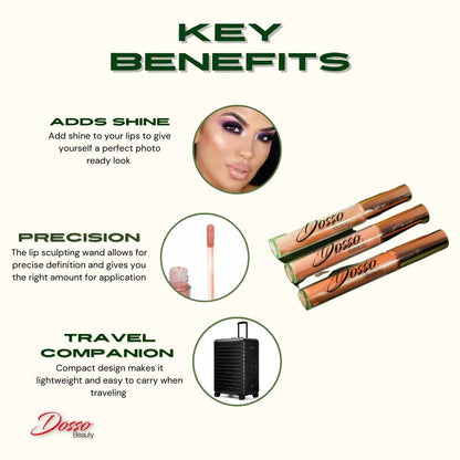 Dosso Beauty Lustre Lip Gloss Key Benefits
